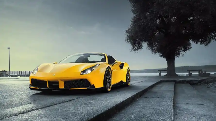法拉利488 黄色跑车 桌面 壁纸壁纸锁屏壁纸图片_动态桌面壁纸图片