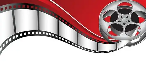 创意电影胶片背景的影视传媒ppt模板