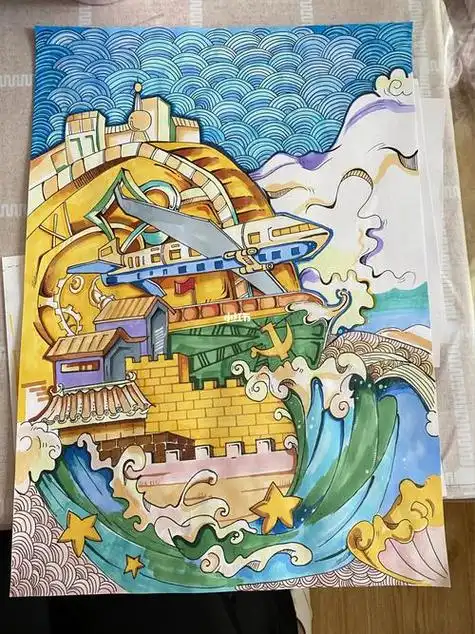 马克笔绘画马克笔绘画作品