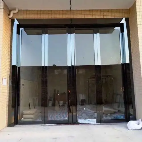 高档不锈钢地弹门报价佛山不锈钢弹簧门生产定制厂家图片