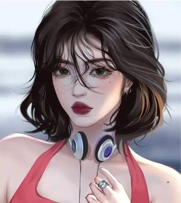 一组超仙超有气质的手绘女生头像