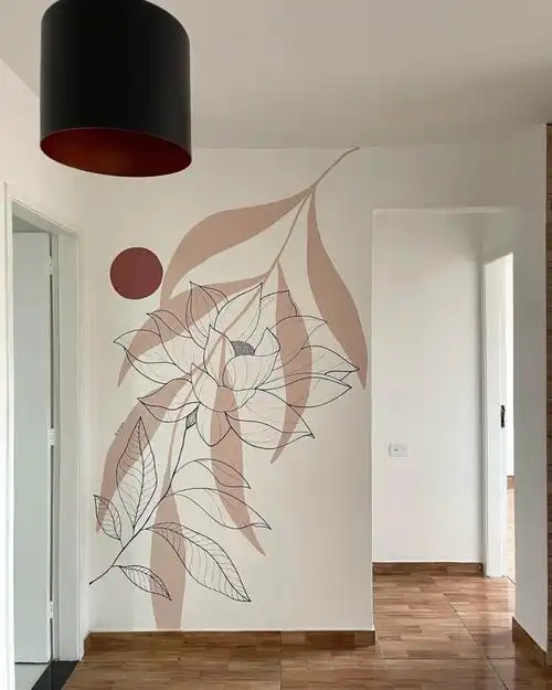 室内手绘墙壁装饰软装墙绘涂鸦