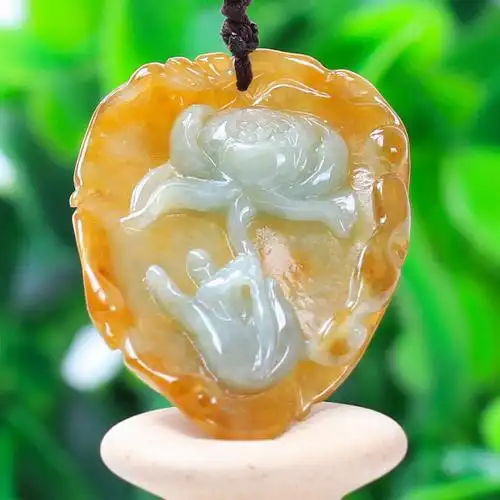 君玉楼莲花翡翠a货吊坠