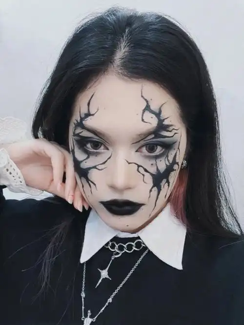 西安上门化妆万圣节吸血鬼妆特效妆伤疤妆发
