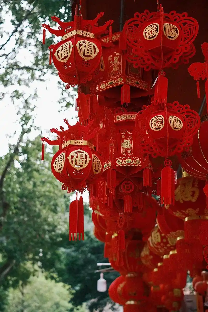 春节的味道.红灯笼,红对联都是春节路边的味道#老巷子 #人间 - 抖音