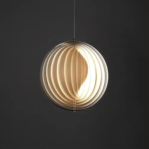 丹麦极简潘顿光影餐厅吊灯北欧现代简约书房小卧室衣帽间灯饰