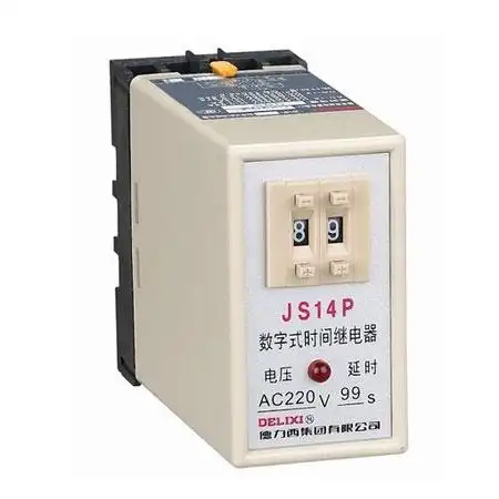 [12862] 德力西时间断电器js14p-0.1-99s