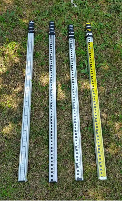 4水准仪塔尺5米7米3米伸缩标尺刻度尺5铝合金加厚测量尺水准尺杆科