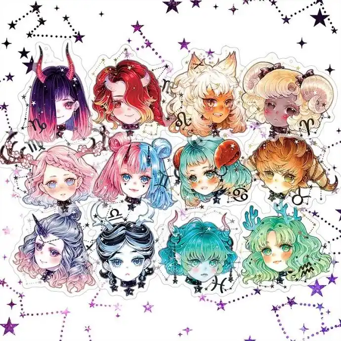 十二星座专属马克笔手绘,要被她们美哭了,快来对号入座吧