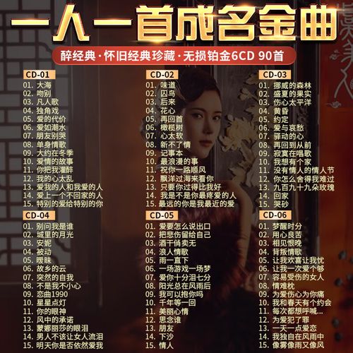 简梓车载cd碟片一人一首成名曲经典老歌7080怀旧歌曲铂金无损音质光碟