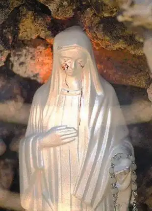 神像流泪,天有异灾?