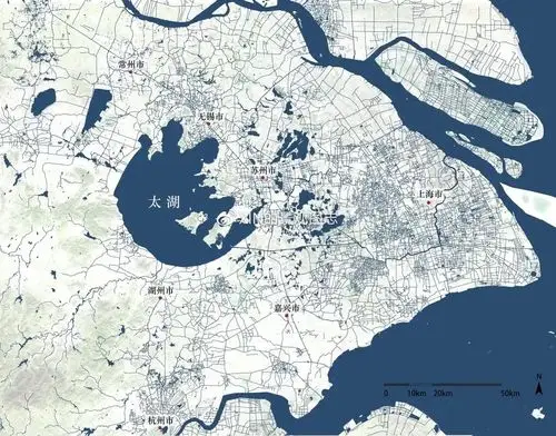 图为 太湖平原尺度