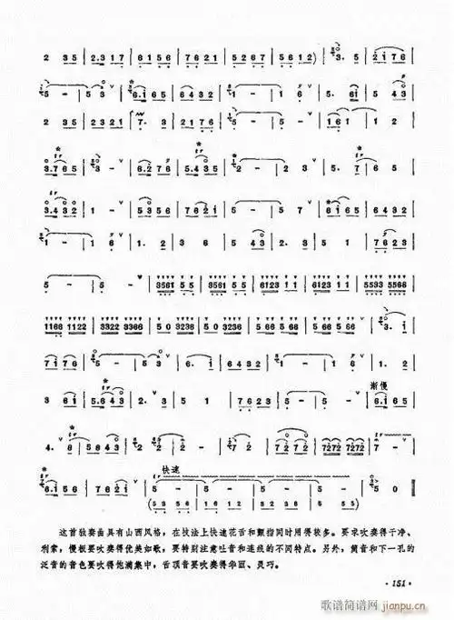 唢呐演奏艺术141-160 歌谱简谱网