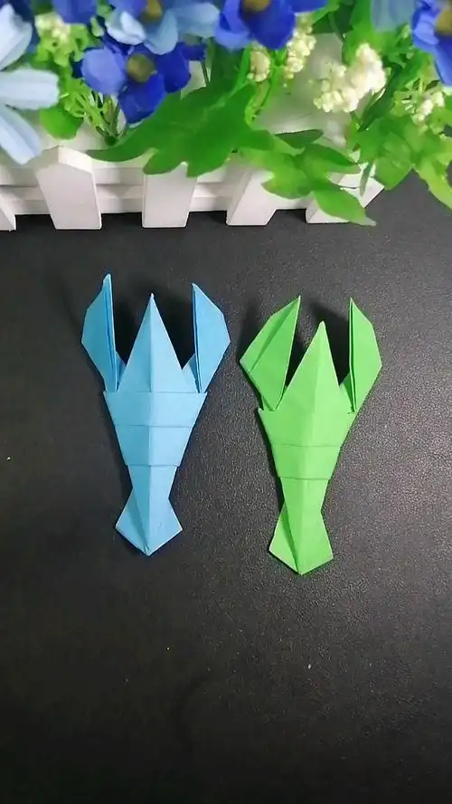 手工折纸教程#龙虾的折纸教程