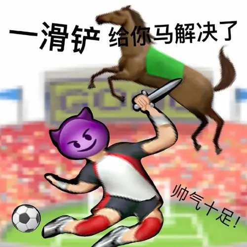 emoji:一滑铲把你马给解决了