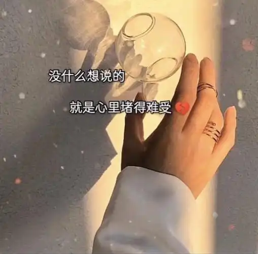 没什么想说的就是心里堵的难受图片