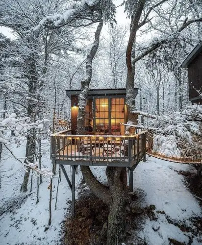 一组绝美的大自然中小木屋欣赏像小精灵一样隐居起来