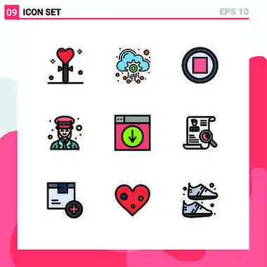 网络,警察,服务,女士,女性可编辑向量设计 i> i>元 /i> /i>素的 i> i>