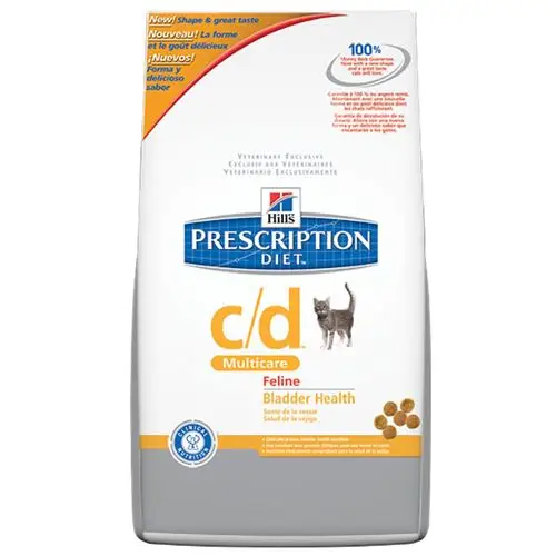 希尔斯hills 处方猫粮系列 c/d膀胱健康全猫干粮 4磅(1.81kg)