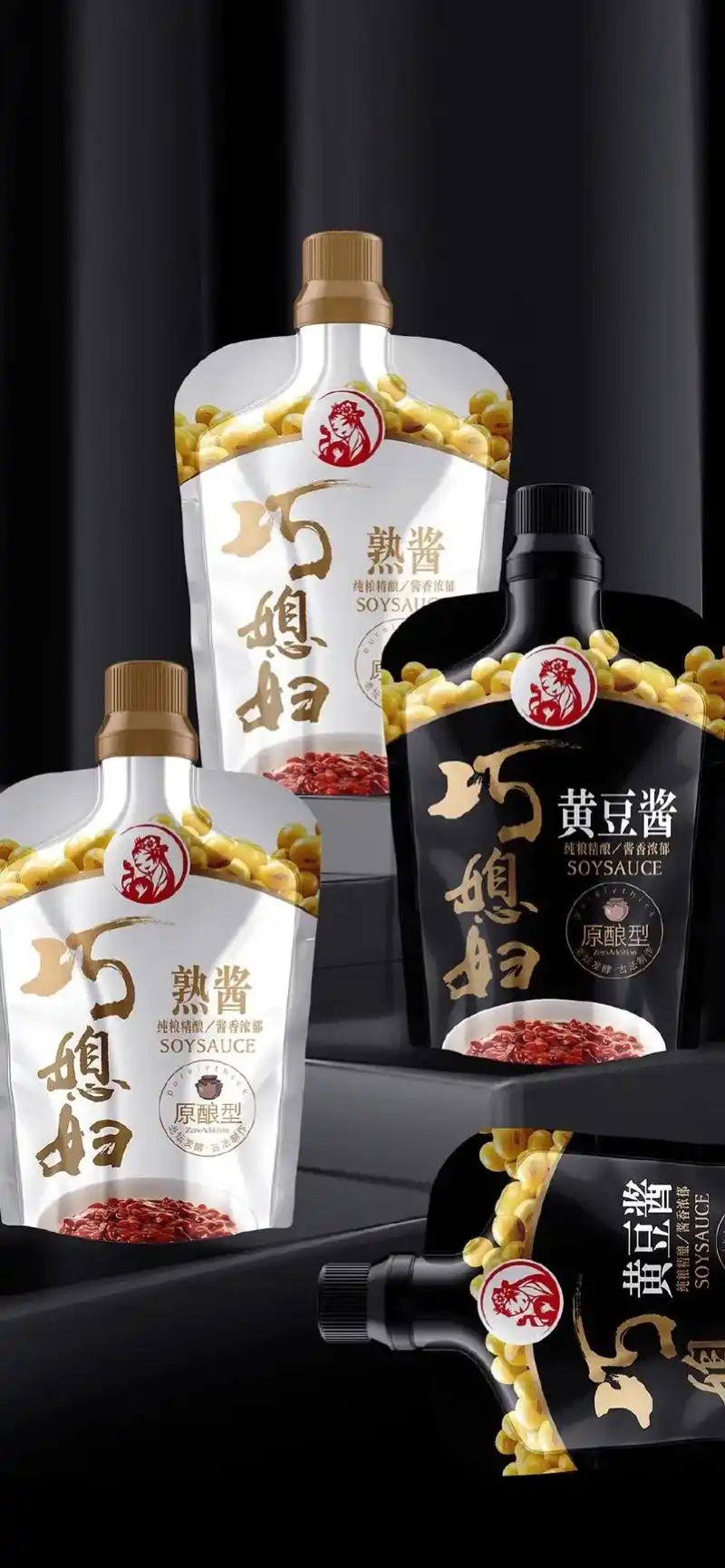 黄豆酱品牌包装策划设计,青岛广告公司.brand:   黄豆 - 抖音