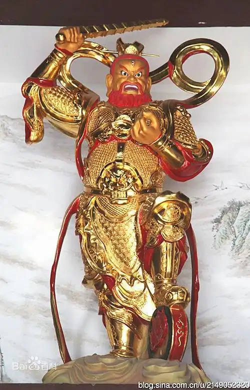 太白庙第一殿内王灵官塑像