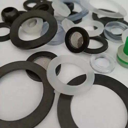 现货速发密封圈水管单冷混水龙头垫圈黑橡胶硅胶凸平垫圈波纹软管