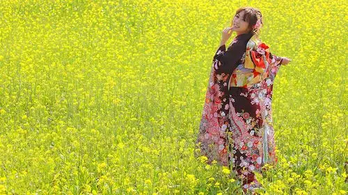 清新简洁的少女和服写真,清纯-美女图片