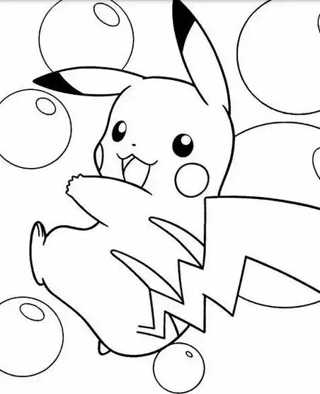 神奇宝贝皮卡丘的简笔画图片 皮卡丘简笔画