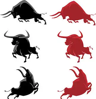 2021 年 i>牛 /i>年的公 i>牛 /i>或 i>牛 /i>剪影 i>符 /i> i>号 /i>