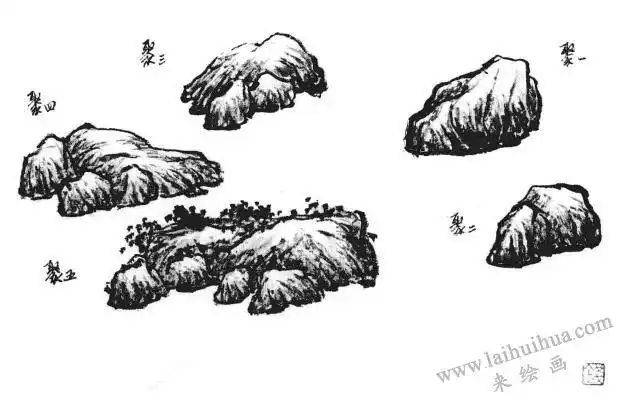 国画山石构图方法