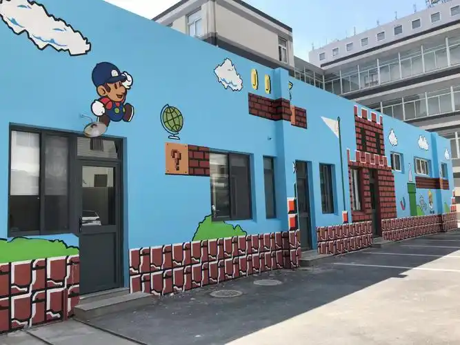 教育机构科创馆幼儿园墙绘壁画彩绘四完结