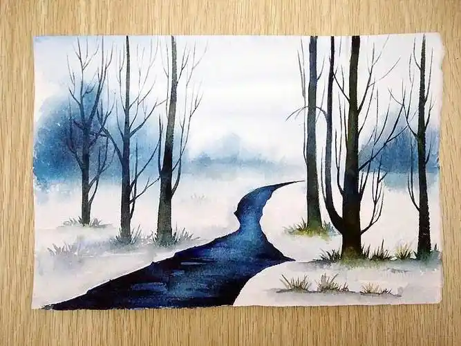 关于水彩的风景画水彩画风景图片