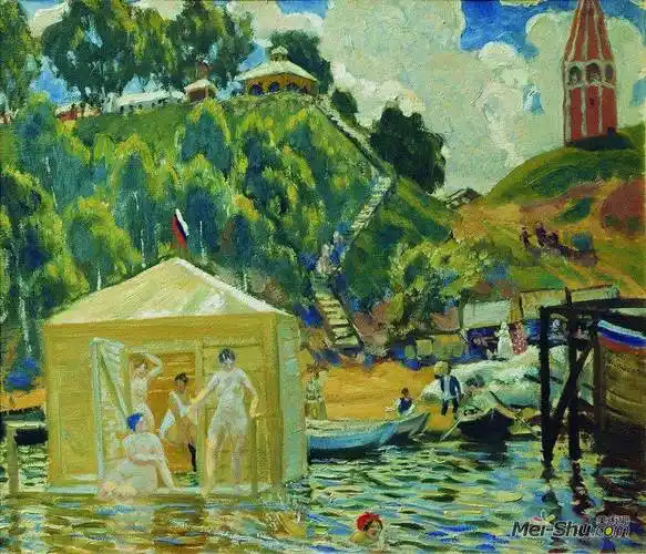 沐浴鲍里斯克斯托依列夫boriskustodiev高清作品欣赏