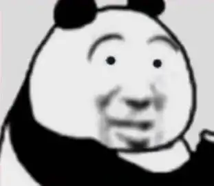 熊猫头瞪大眼睛表情包_眼睛_熊猫表情