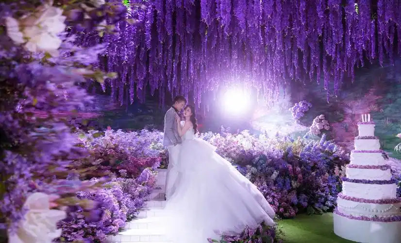 紫色花园-沈阳阁楼婚纱摄影工作室相册-wed114结婚网