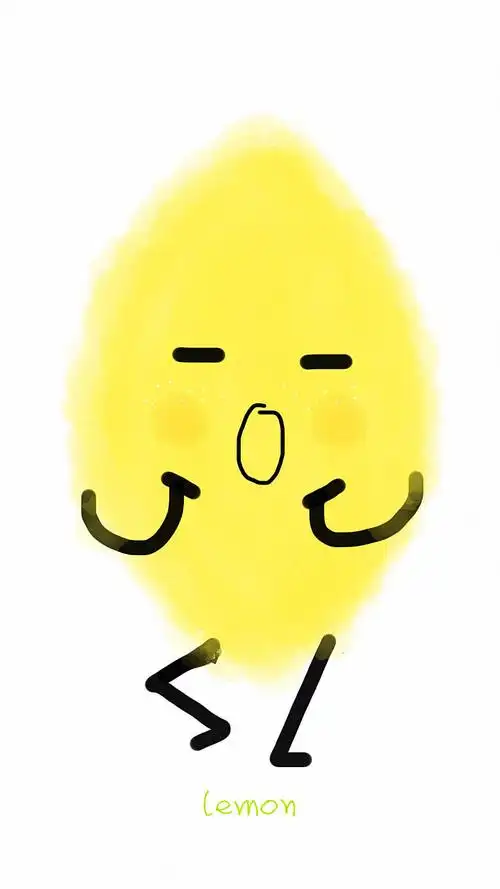 q版美食手机壁纸——柠檬