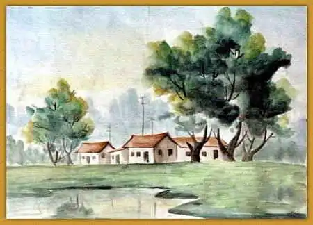 风景儿童画风景铅笔画风景彩色铅笔画