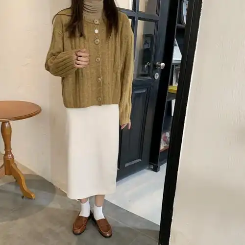 开衫外套女针织衫秋季新款2019坑条外搭短款毛衣女上衣潮