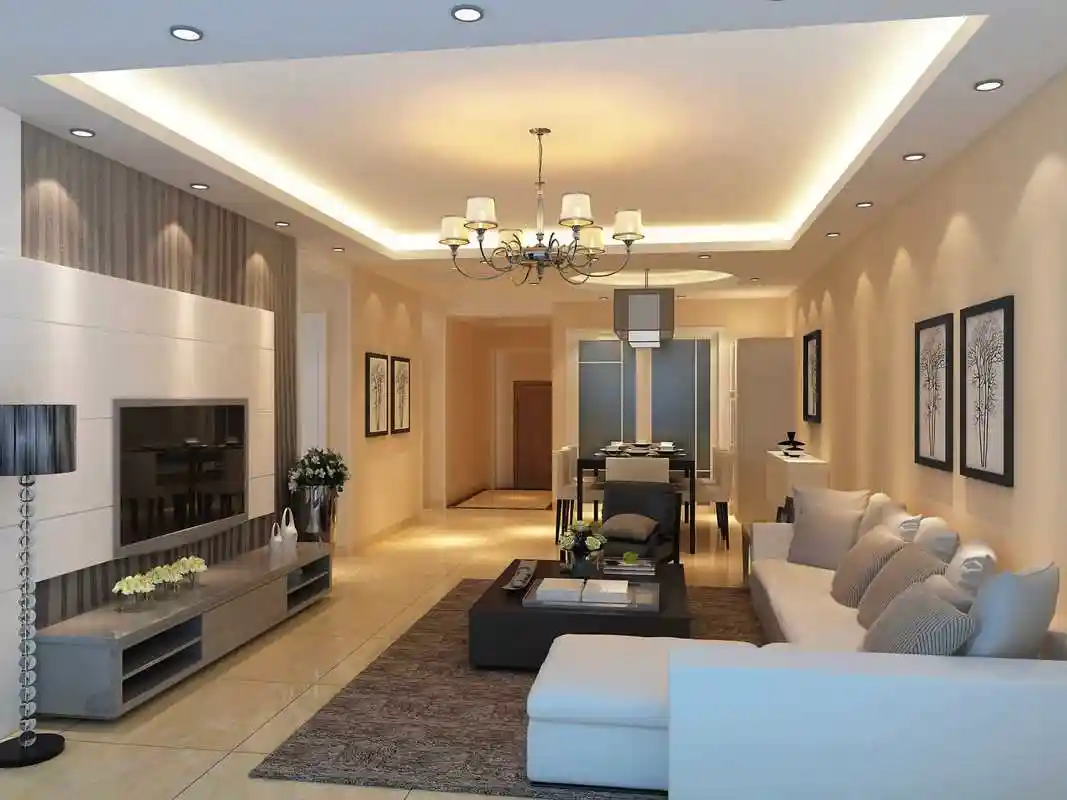 200平房子中式古典风格大门正对玄关装修效果图