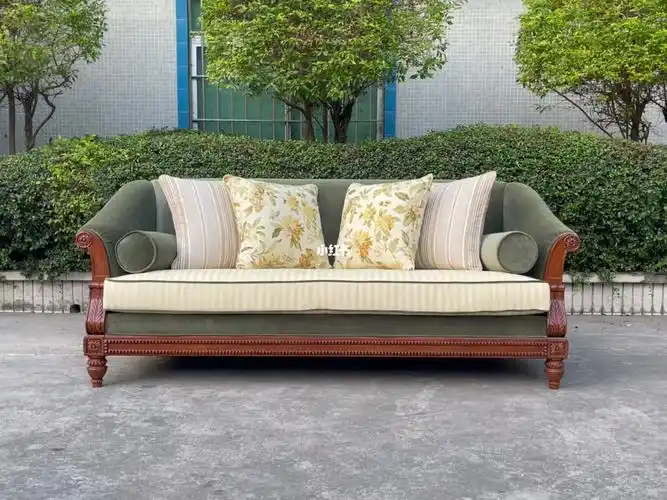 美克美家新维多利亚高档三人位沙发