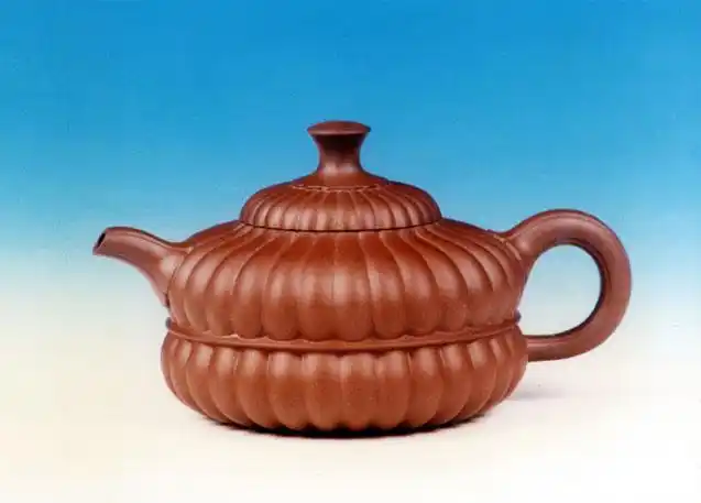 高档宜兴紫砂壶【合菊壶】 | 紫砂壶名家【陈顺林】作品 | 泥料【】