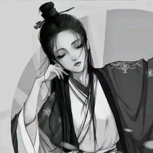 女生头像 | 古风黑白女头像