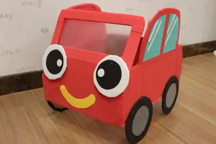 参考了小红书做了个ben屎新能源敞篷小汽车累死老母亲#幼儿园亲子作业