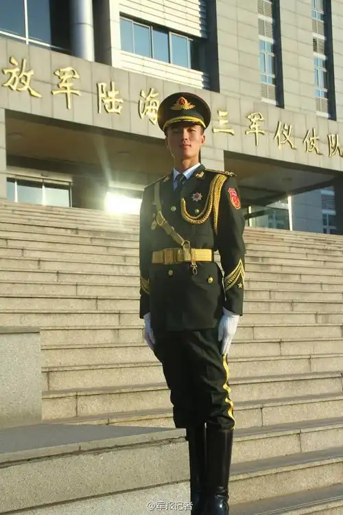 男神猛图来袭:三军仪仗队标兵风姿