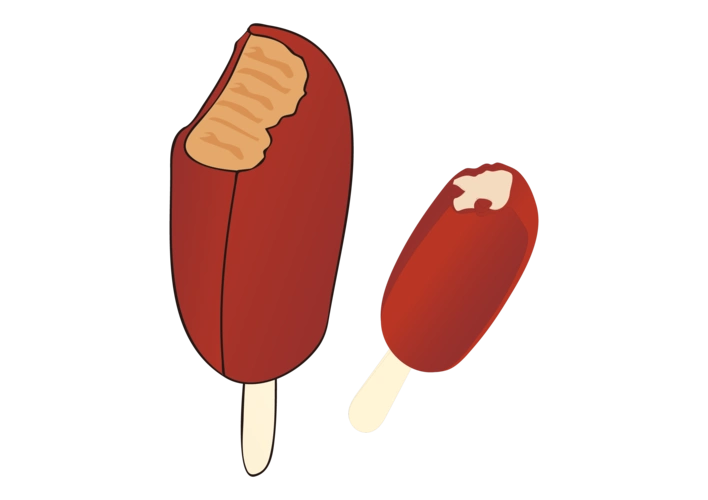 卡通手绘夏季巧克力冰淇淋