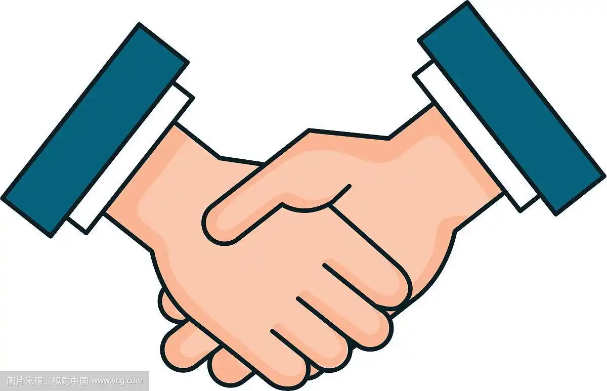 手牵手成交孤立图标