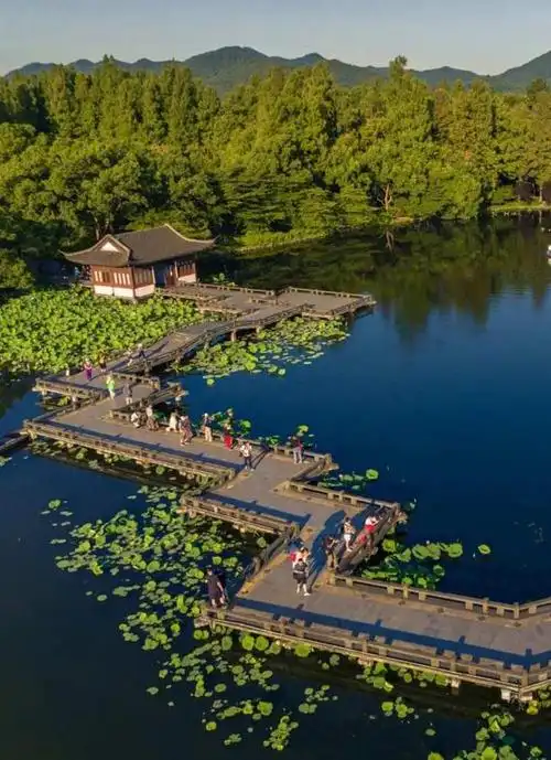 晨昏美景,碧水蓝天,水清荷红……被夏日西湖美到了