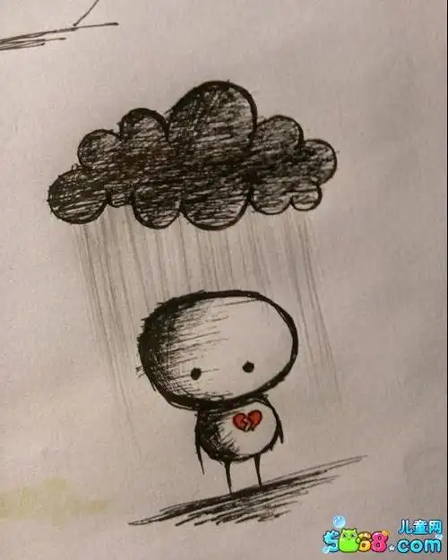 心情低落的小人