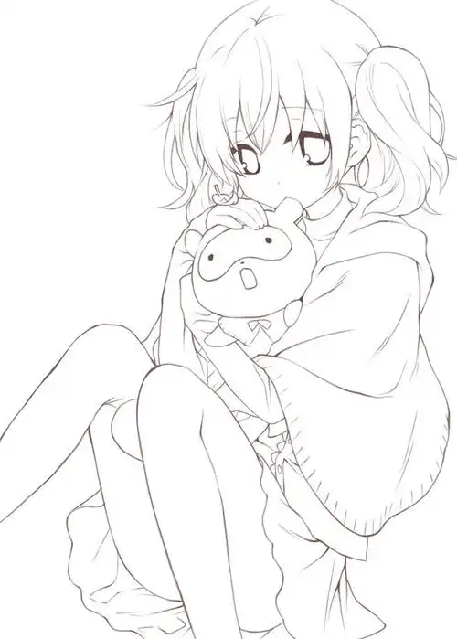 漫画人物图片未上色的