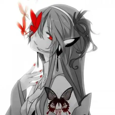 女生动漫头像冷酷帅气黑化高清黑化的动漫酷帅女生头像图片